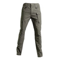 Men's Lightweight Camouflage Tactical Pants Mid Waist Cargo Trousers Plain Dyed