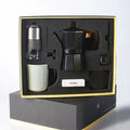 Personalized Mini Coffee Machine Set - 6-piece Manual Coffee Brewing Kit - Portable Mocha Pot - Camping/Hiking Gift Box