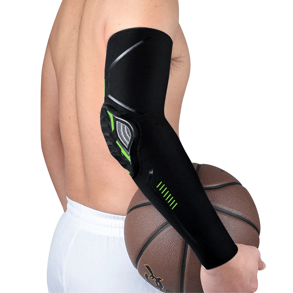Anti-collision Arm Compression Sleeve Crashproof Elbow Pad Support for Outdoor Basketball  Bicycle Protector