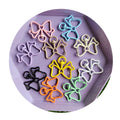 Creative Butterfly Crown Heart Metal Keychain Key Split Rings Clasps for Jewelry Making DIY Accessories Charm Supplies