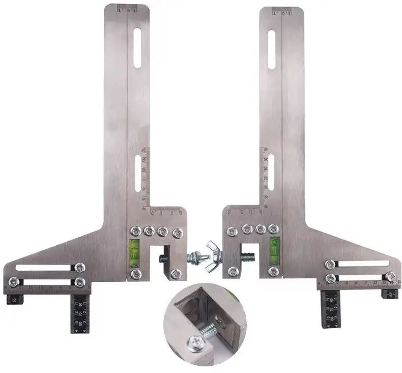 Elevator Guide Rail Positioning Ruler 12 Holes Elevator Rail Calibration Ruler