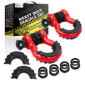 Off Road Heavy Duty Towing Bow Shackles 3/4'' 4.75T G209 Tow Shackle Receiver 4x4 Trailer Tow d Ring Shackle