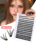 Wholesale Individual Lash Clusters Eyelash DIY Pre-Cut Segment Lashes 280pcs Cluster Lashes 30P 40P 50P 60P False Eyelash Sets MegaBDM