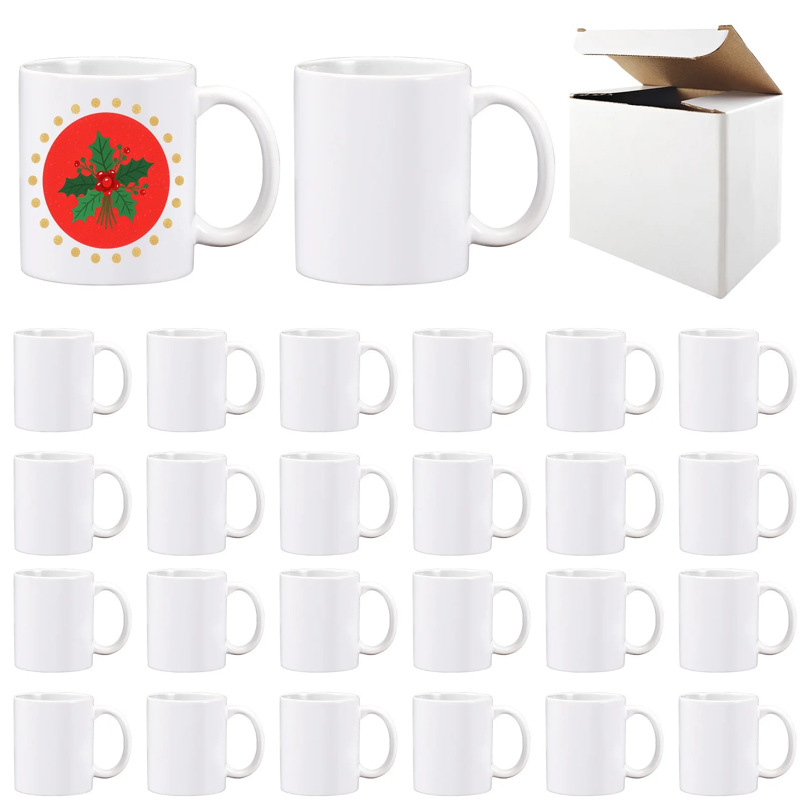 Sublimation Mug 11oz  Blank Plain Custom Coffee Mugs With logo for Sublimation Printing Bulk White Ceramic 11 oz Sublimation Mug