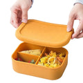 Hot Selling Food Grade Silicone Lunch Box Portable Kids Bento Box Silicone Food Storage Container With 3 Compartment MegaBDM