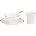 Factory Wholesale Restaurant Tableware Unbreakable  Cup and Spoon Chinese Melamine Soup Bowl Set