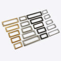 Meetee BF040 20-50mm Alloy Rectangle Bag Ring Handbag Hardware Accessories Seamless Solid Right Angle Square Buckle