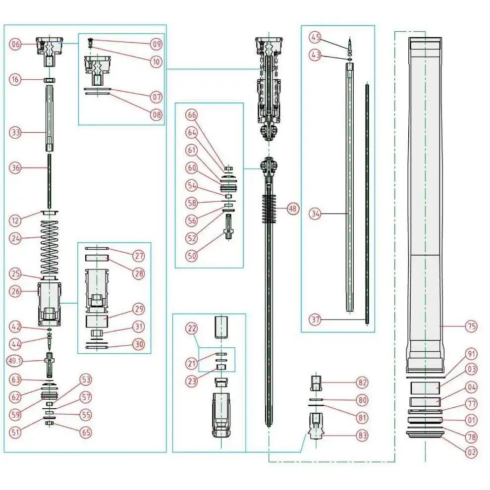 Yamaha YZ 125 08 Fork Spare Parts Oil Seal Washer 77 Durable NBR PU Rubber Plastic Seal Kit
