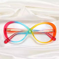 2025 Custom Rainbow Colorful Reading Glasses Optical Frames Anti Blue Light Eyewear Women Eyeglasses Frames