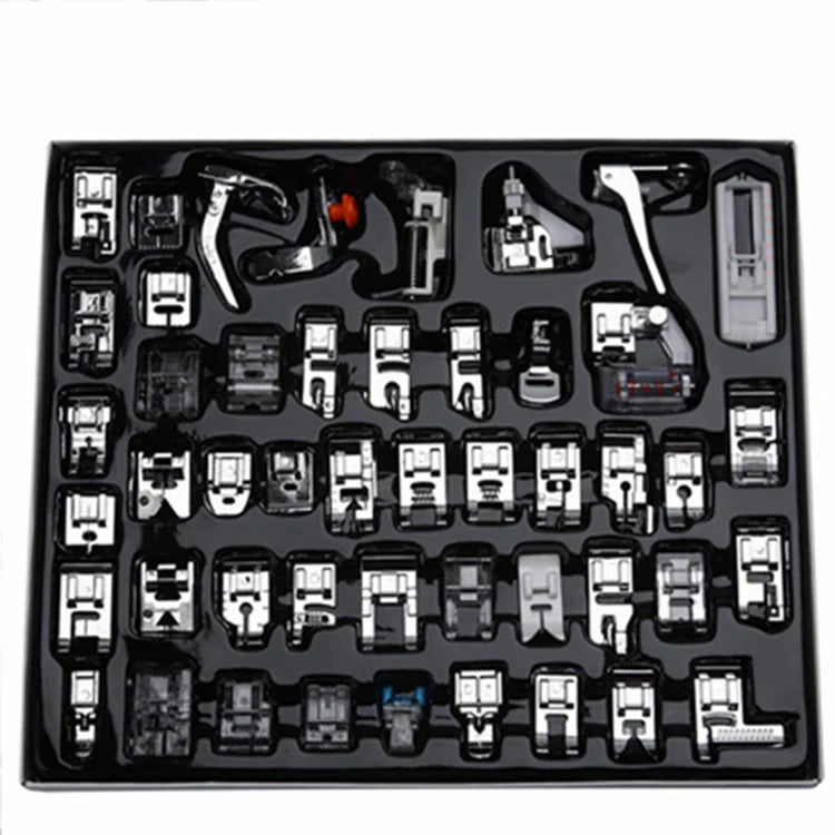 48 Pcs/Set Multifunction Domestic Sewing Machine Accessories  Braiding Blind Stitch Darning Presser Foot Feet Kit Set