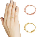 Fashion Womens Anti Anxiety Fidget Ring Stress Relief Rotatable Beads Spinner Rings Jewelry Gift