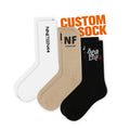FREE DESIGN & MOCKUP Wholesale Custom Logo Men Cotton Socks Custom Design Business Casual Men Socks With Your Logo
