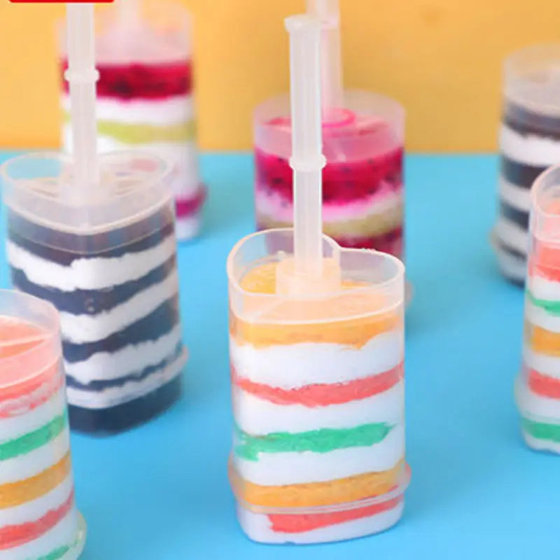 Wholesale Heart-Shaped Pushers Good Quality Plastic in Pudding Color for Cake OPP Bag Packing