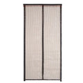 Custom-Made Magnetic Automatic Door Curtain Black Multiple Sizes Modern Design Cheap Nylon Mosquito Net Door Screen for Home Use