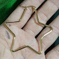 Hot Selling Gold Hoop Earrings Hypoallergenic Stud Earrings Wholesale Bulk Stainless Steel Star Earrings Jewelry Women