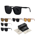 Sunglasses Vendor Fashion TR90 Men Sunglasses Custom Logo Designer Luxury Brand Oversized Big Frame Square Sunglasses for Women