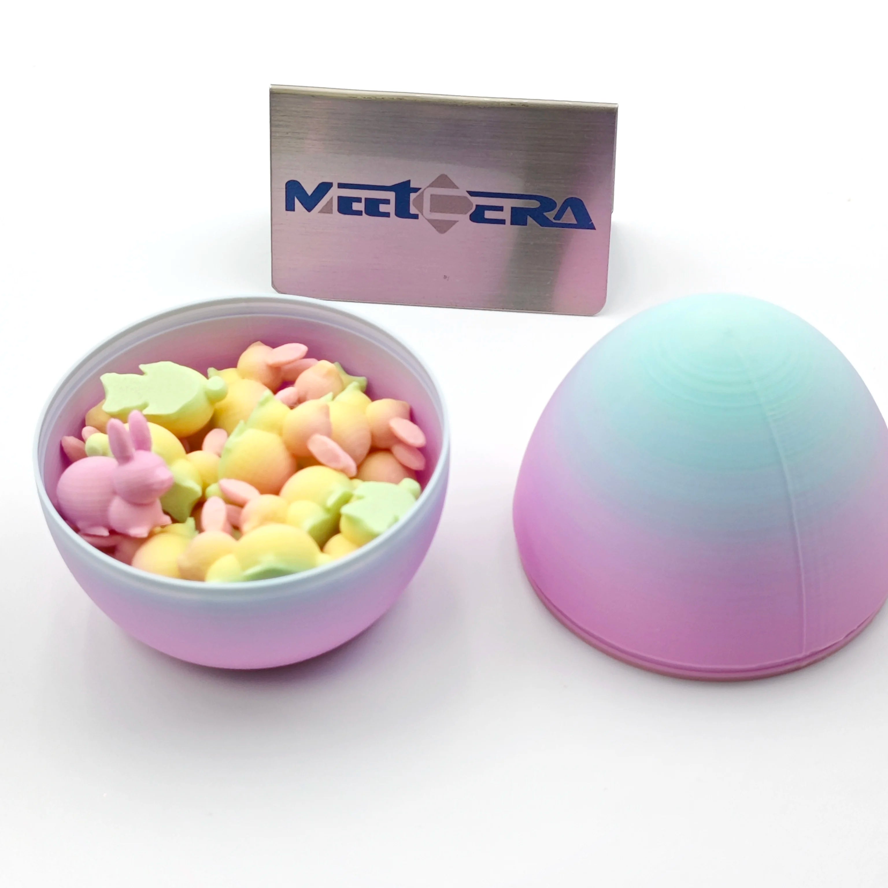 Custom 3D Printed Rabbit Egg Bunny Toy PLA Machining Services' Favorite Toy