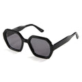 2025 Vintage Trendy Designer Sunglasses for Men Black Acetate Hexagon Shape Custom OEM Polarized Sunglasses