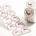 Wholesale Custom Logo Waterproof Rose Gold Clear Transparent Stickers for Packaging Labels
