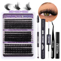 Natural DIY Lash Extension Kit Wholesale Clusters Lash Kit Custom Logo Pre-Cut Segment Cluster Lashes