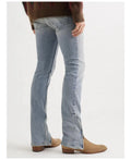 OEM FOG New Arrivals Private Blue  Drop Shipping Stock  Men Zipper Jeans