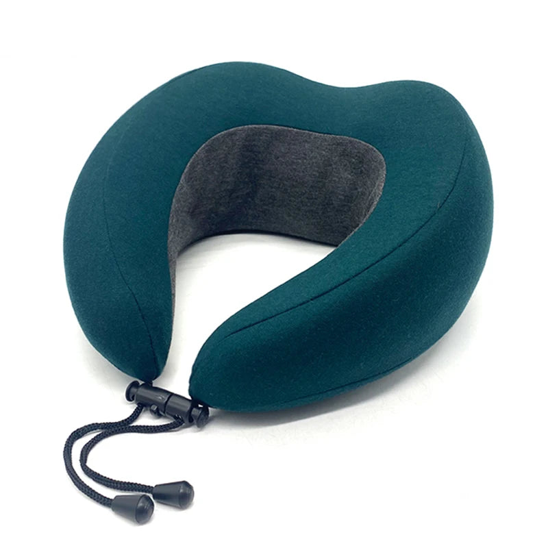 Portable U-shaped Eco-Friendly Inflatable Ultra Light Aircraft Travel Memory Foam Cotton Pillow