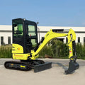 Free Shipping EPA  Engine Mini Excavator 1.8 Ton Hydraulic Multifunction Crawler Excavator Farm 1800kg Digger Machine