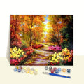 2026 Hot Sale DIY Art Gift Impressionist Landscape Paint by Number for Adults With Frame