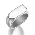 Popular Man Silver Ring Jewelry Arrow Signet Ring Simple Trendy Stainless Steel Ring Jewelry for Men