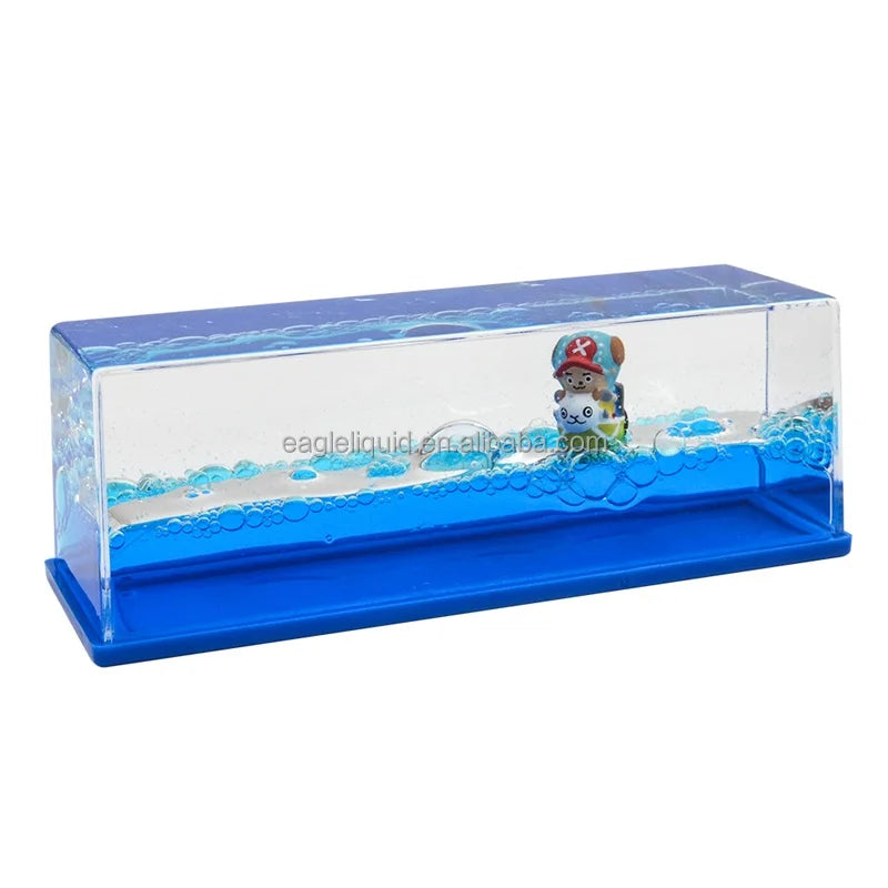 Holiday Souvenir Gifts 3D Ship Floating Desktop Decoration Stress Relief Toy Liquid Drifting Bottle