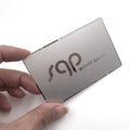 Custom Engraved Stainless Steel Laser Cut Name Golden Silver Luxury Blank Metal Business Card