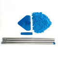 Window Glass Toilet Bathroom Spin Cleaning Mop Extended Triangle Microfiber Long Handle Adjustable Squeeze Wet House Cleaning