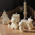 B-3349 DIY Molds Animal Bear Design Cake Candle Nordic Style Silicone Handmade Candle Molds for Candle Making