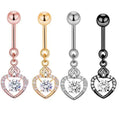 Surgical Stainless Steel 4 Colors Navel Ring Double Epoxy Crystal Balls Belly Button Ring Navel Piercing Body Jewelry Wholesale