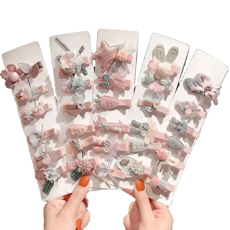 Korea Kawaii Princess Cartoon Hairpins Girls Kids Hair Clips Pin Barrettes Accessories for Children Hairclip Ornaments Headdress