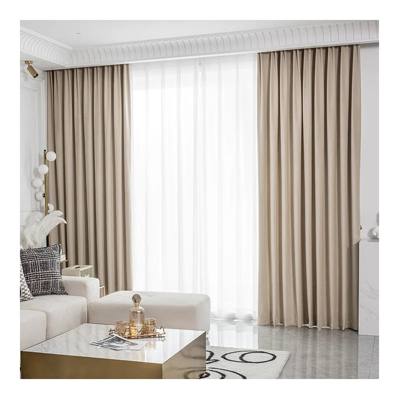 Innermor Ready Made Embroidery Curtains for Living Room Window Luxury European Curtains for the Living Room with Valance