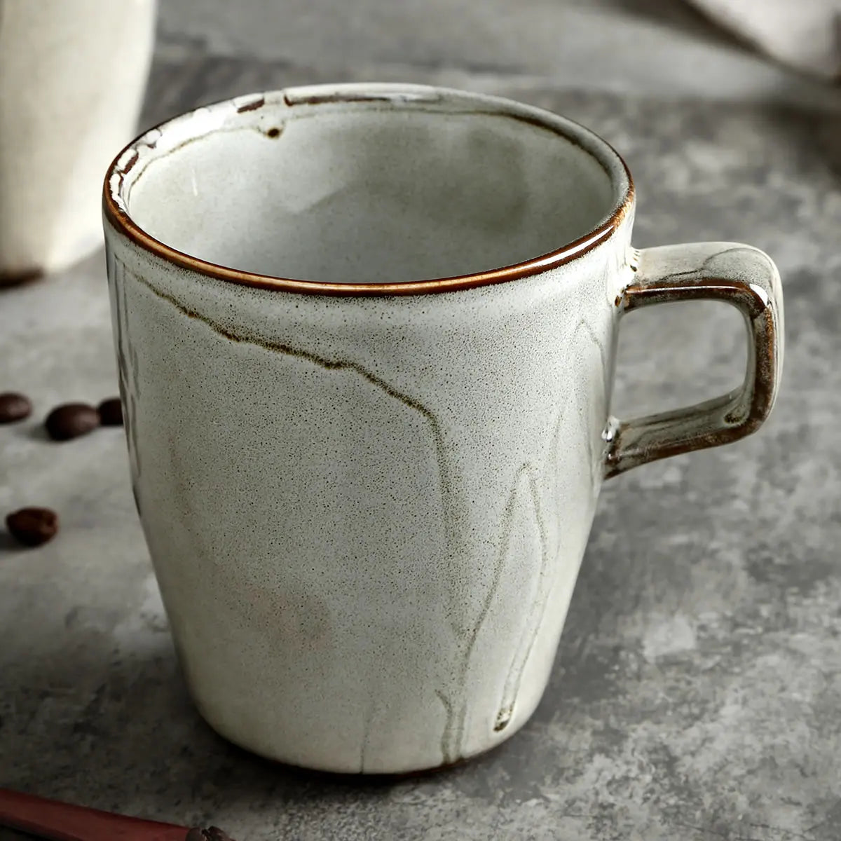 Factory Direct Wholesale Eco 300ml Reusable Ceramic Porcelain Drinking Coffee and Tea Mug Cup
