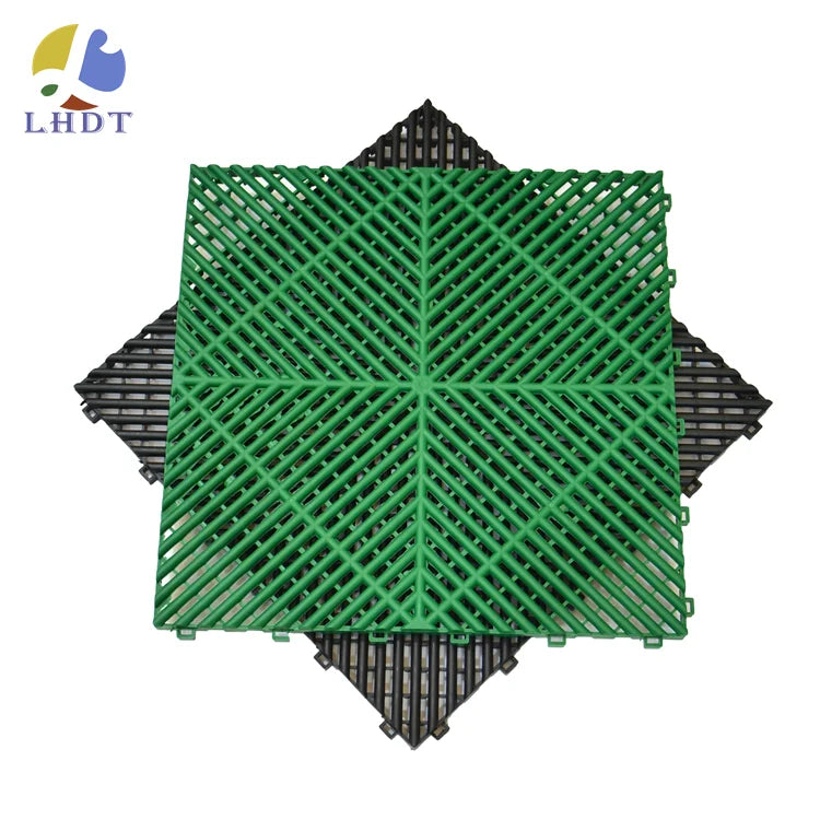 Modern Design New Model PP PVC Decking Garage/Workshop/Warehouse Floor Tiles for Car Wash 3D Model Design Available