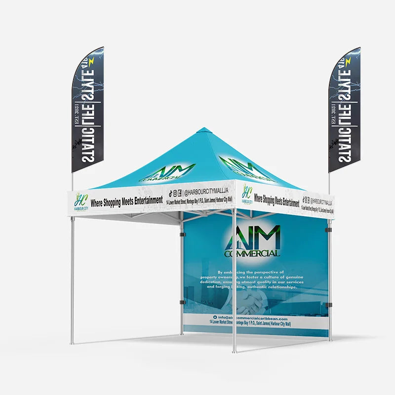 Canopy Pop up Trade Show Tent with Sun Shade Easy Set up Outdoor Canopy Tents