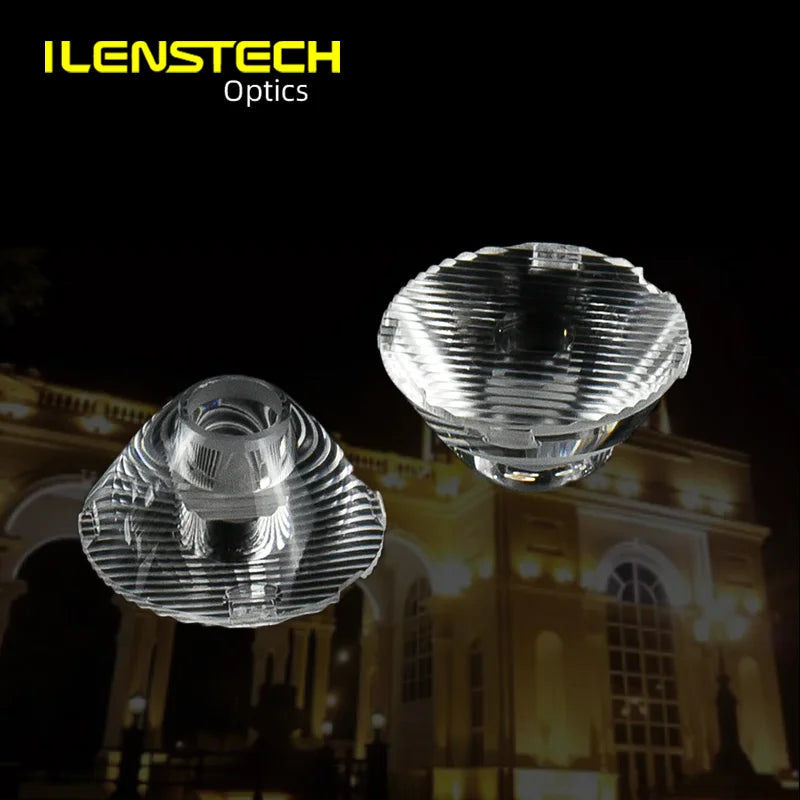 Anti-glare Cover Available Led Optical Lens 10x60 Degree 5050 Elliptical Led Lens