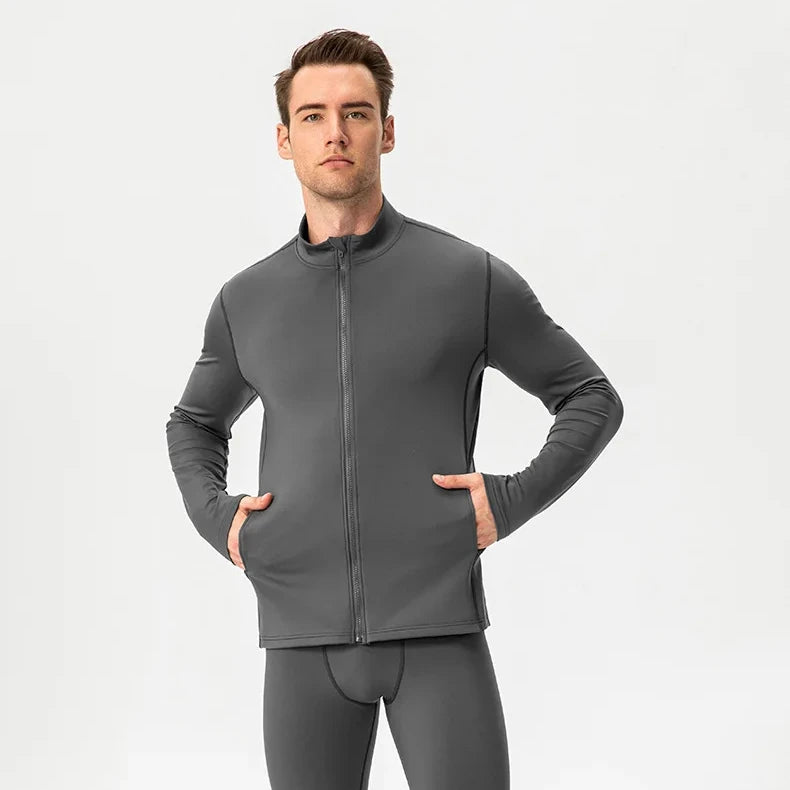 Custom Men's Plus Size Lightweight Breathable Quick Dry Winter Jacket Sportswear Gym Clothing Tracksuit Jogging Sweatshirts