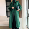 Autumn Cashmere Wool Coat Oversized Fashion Long Women Double Face Wool Coat
