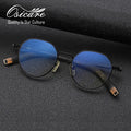 Luxury Brand High Quality Vintage ODM Matte OEM Metal Eyeglasses Style Gentleman Spectacl Pure Titanium Glasses Frames for Men