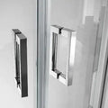 Modern Square Stainless Steel Decorative Pull Glass Door Handle for Hotel Use