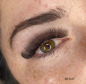 Wholesale Heat Bonded PBT Fiber Silk False Eyelashes 3D 4D 5D 0.07MM Russian Volume Lashes Short Stem Premade Fans