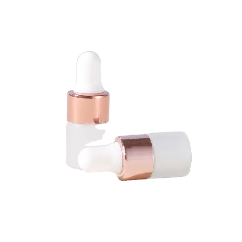 1ml 2ml 3ml 5ml Frost Cosmetic Essential Oil Glass Dropper Bottle New Vial Glass Bottle With Dropper for Mini Serum Sample