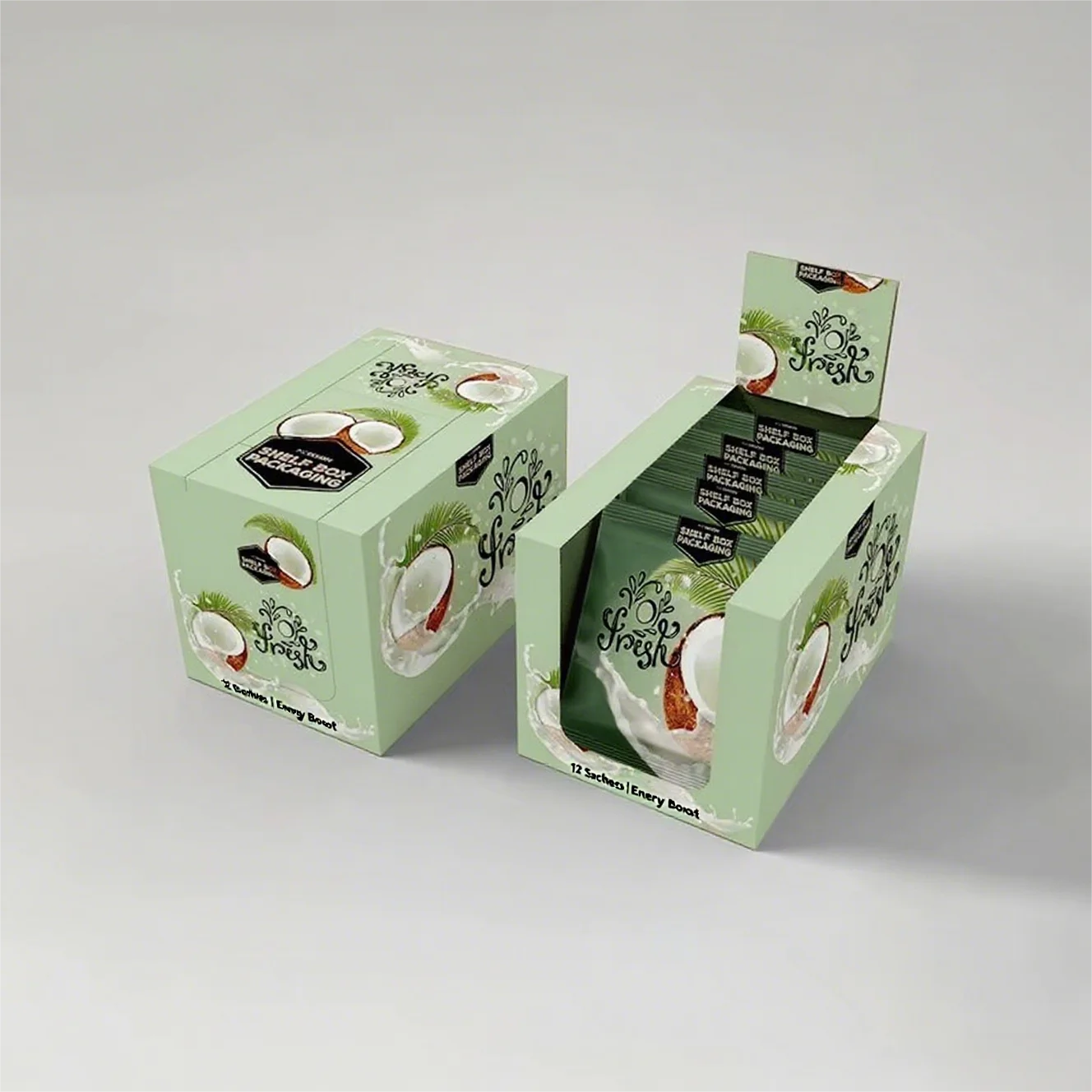 Retail Customizable Paper Display Box Full-Color Printed for Pop Snacks Cardboard Counter Free Samples Food Use Recycled
