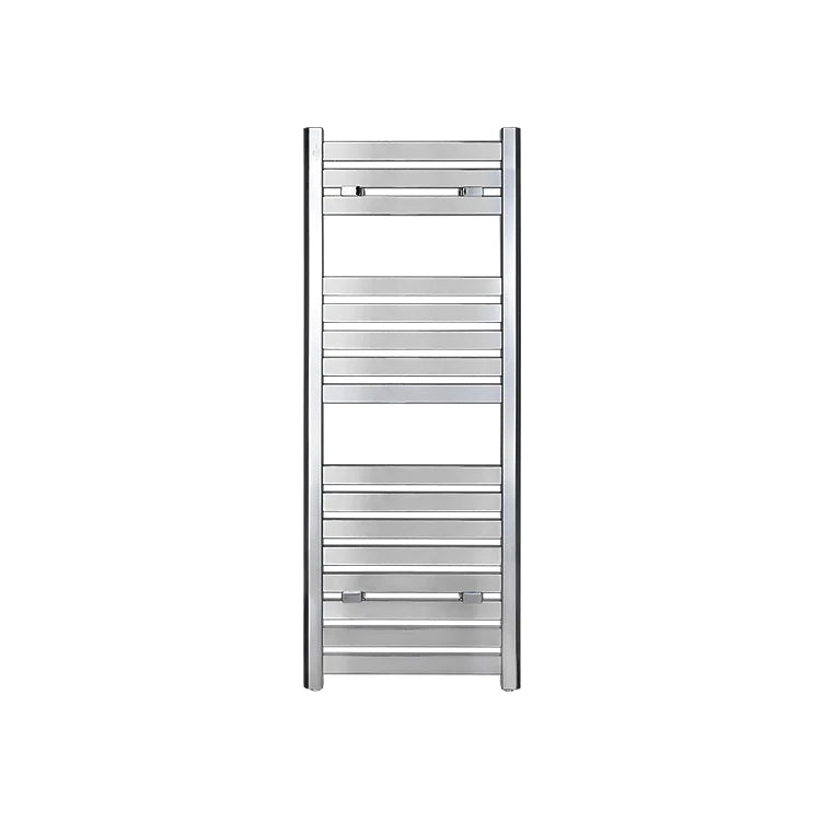 Modern Chrome Wall Mounted Heated Towel Rail Electric Warmer with Heater Feature