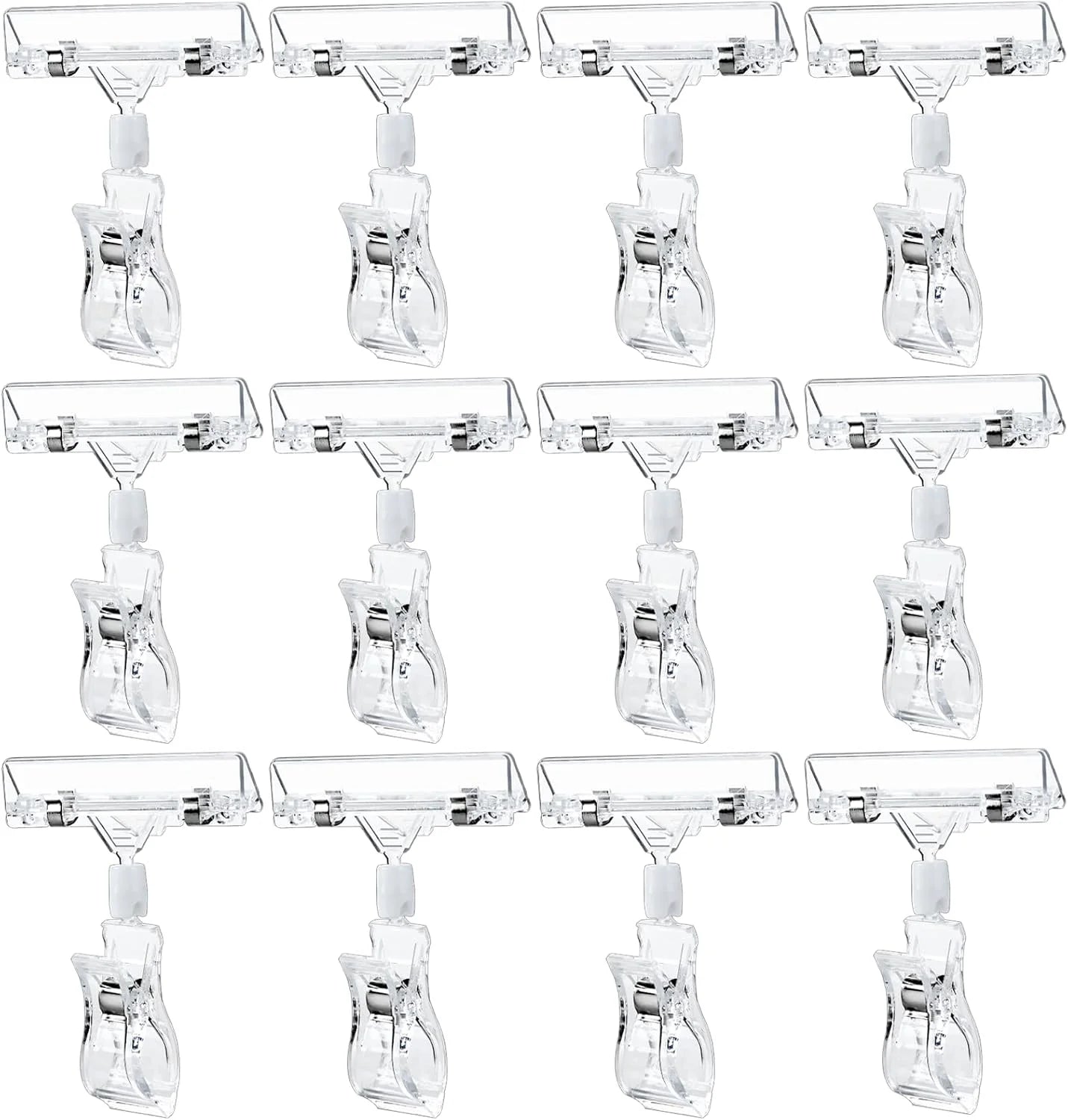 Low Price Supermarket Clips Shelf Tag Holders Display Tag Clips Plastic Clear for Shelf Label Beauty Supply Store Fast Shipping