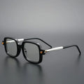 High-End Splice Color Thick Square Clear Lens Unisex Optical Presbyopic Eyeglasses Classical Anti Blue Light Blocking Glasses